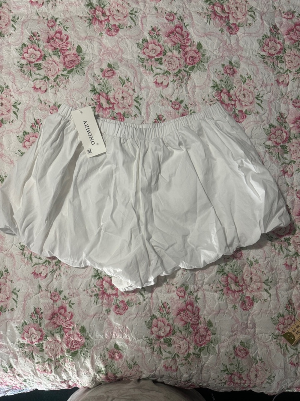 AZHONG White Bloomer Shorts